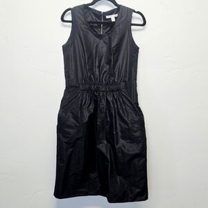 Bamford England Made In Italy 100% Silk Sleeveless Black Women's Dress Size 40